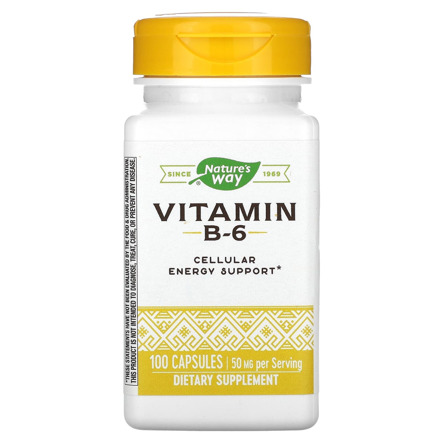 

Nature's Way Vitamin B-6 50 mg 100 Capsules