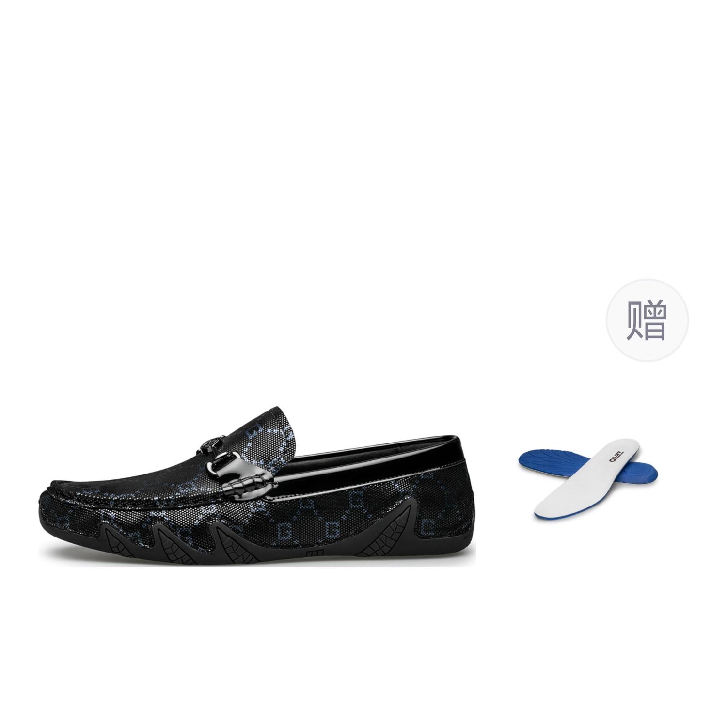 

ZRO Кожаные повседневные туфли мужские низкие черные - черно-синие (подпишитесь на магазин и сделайте скриншот, в комплекте со стелькой)