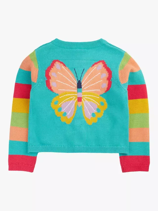 Детский кардиган Cammie с анималистическим принтом, цвет Pacific Aqua Frugi — фото 2