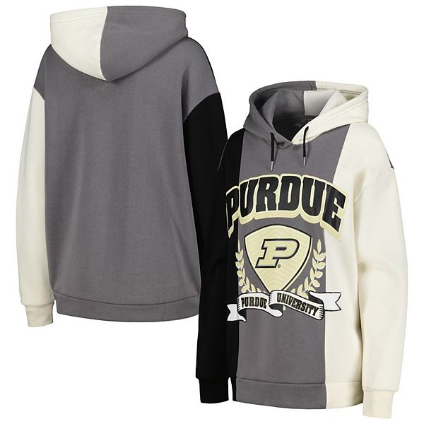 

Женский черный худи Purdue Boilermakers Hall of Fame с цветными блоками Gameday Couture