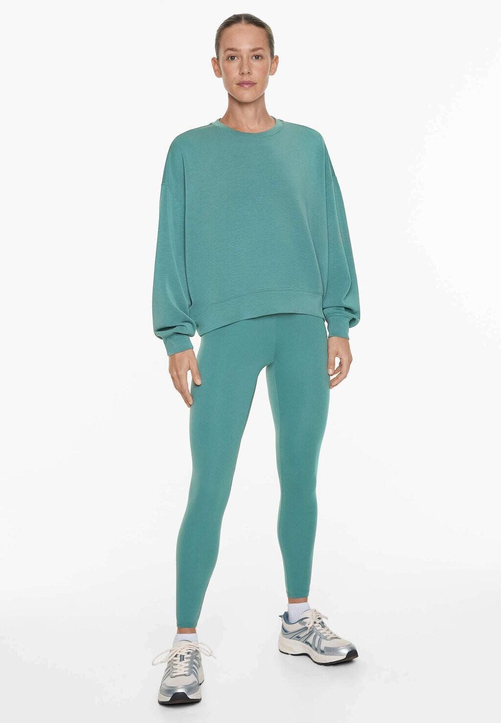 

Толстовка CROP OYSHO, бирюзовый