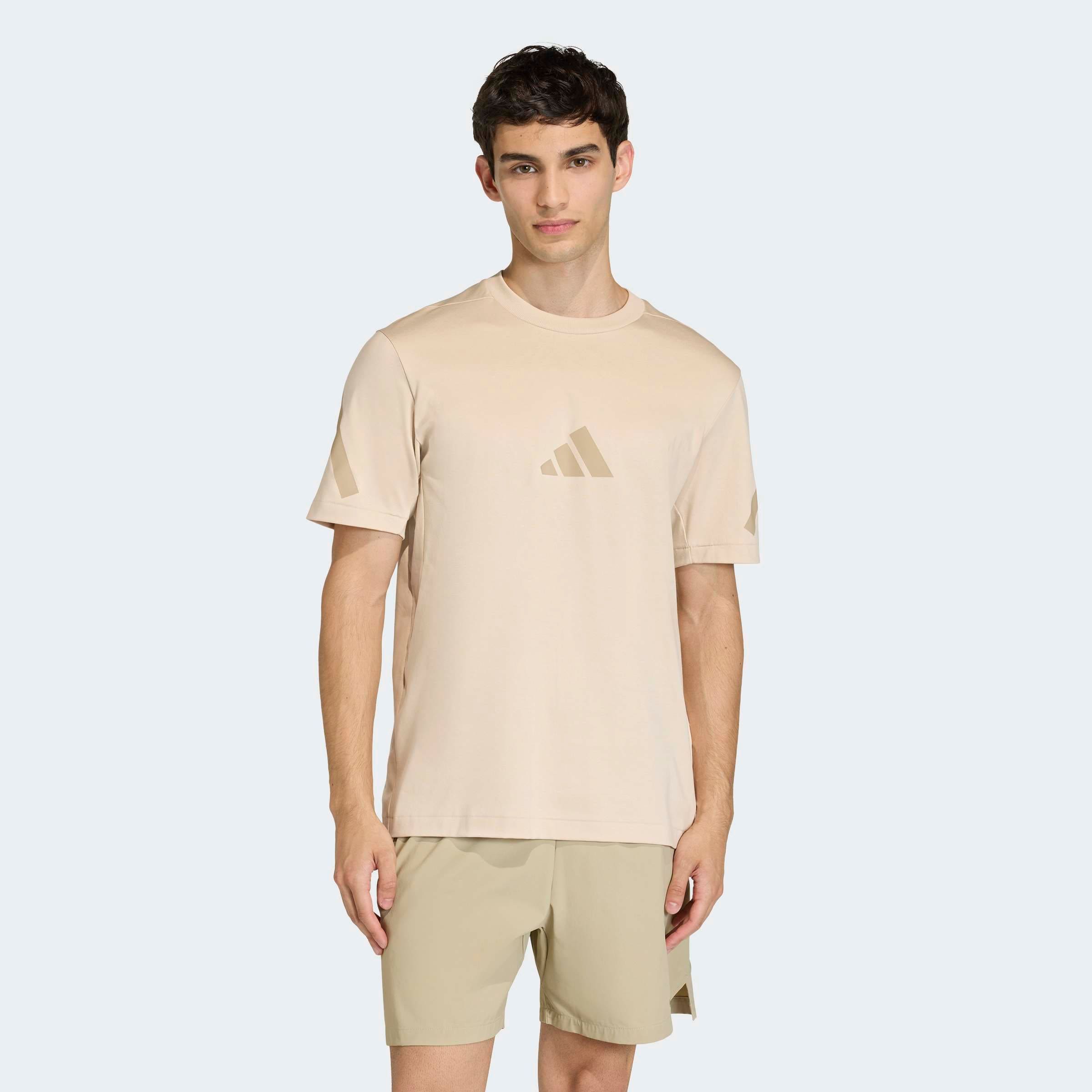 Adidas Sportswear Футболка для тренировок 'Z.N.E.' в цвете бежевый, темно-бежевый