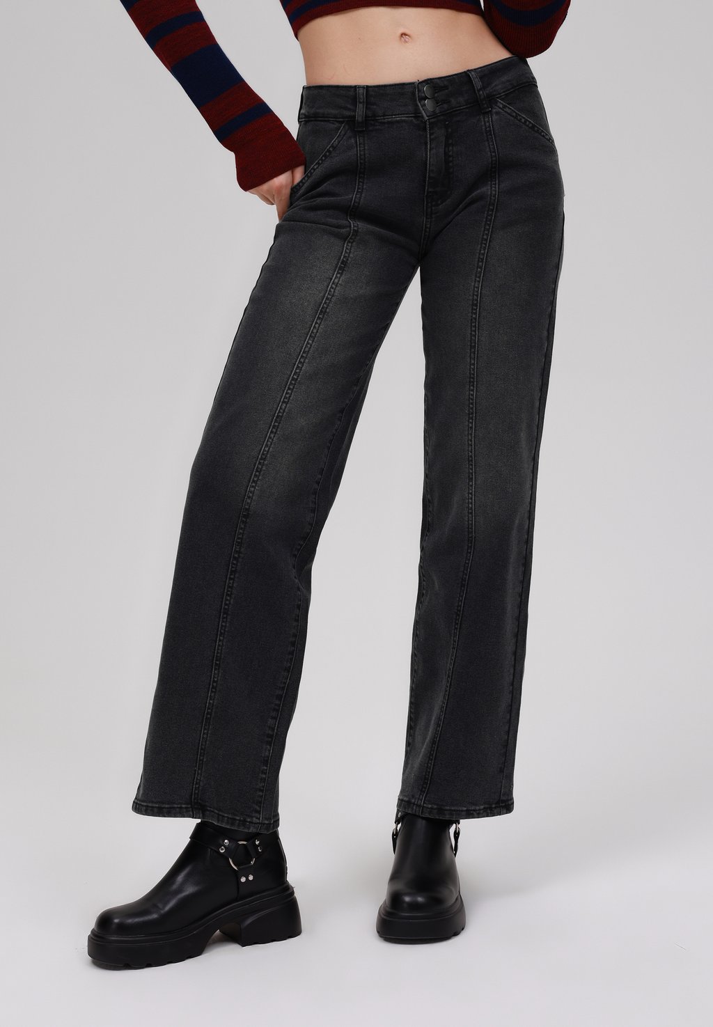 

Джинсы Bootcut Even&Odd by Zalando, цвет Grey Wash