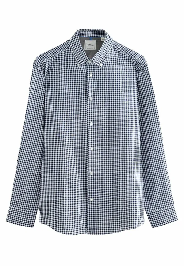 Рубашка оксфорд из 2 штук, легко гладится утюгом. Next, Blue Gingham Red Gingham — фото 3