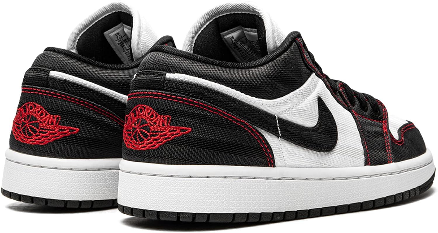 Женские кроссовки Nike WMNS Air Jordan 1 Low, белый/черный/красный — фото 3