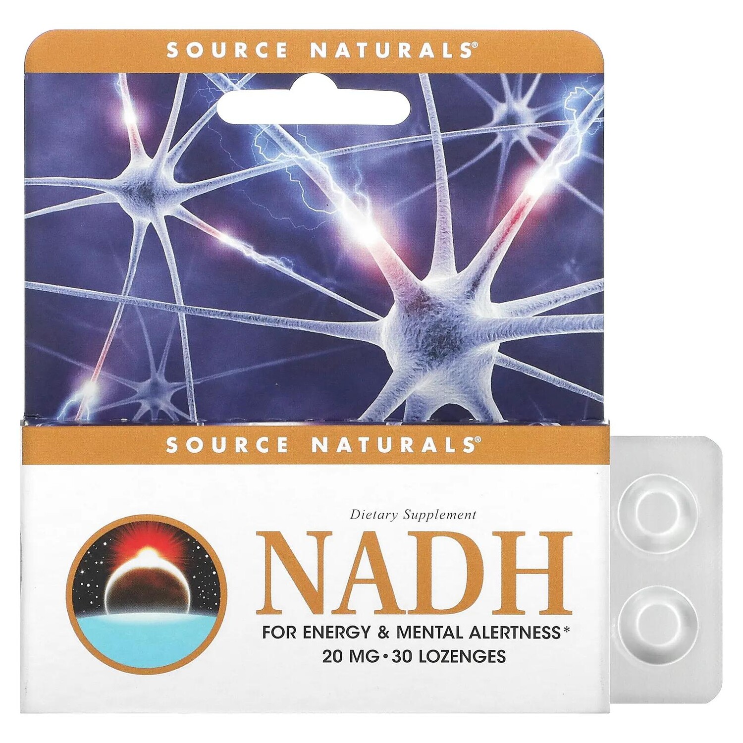 

Source Naturals НАДН 20 мг 30 подъязычных таблеток