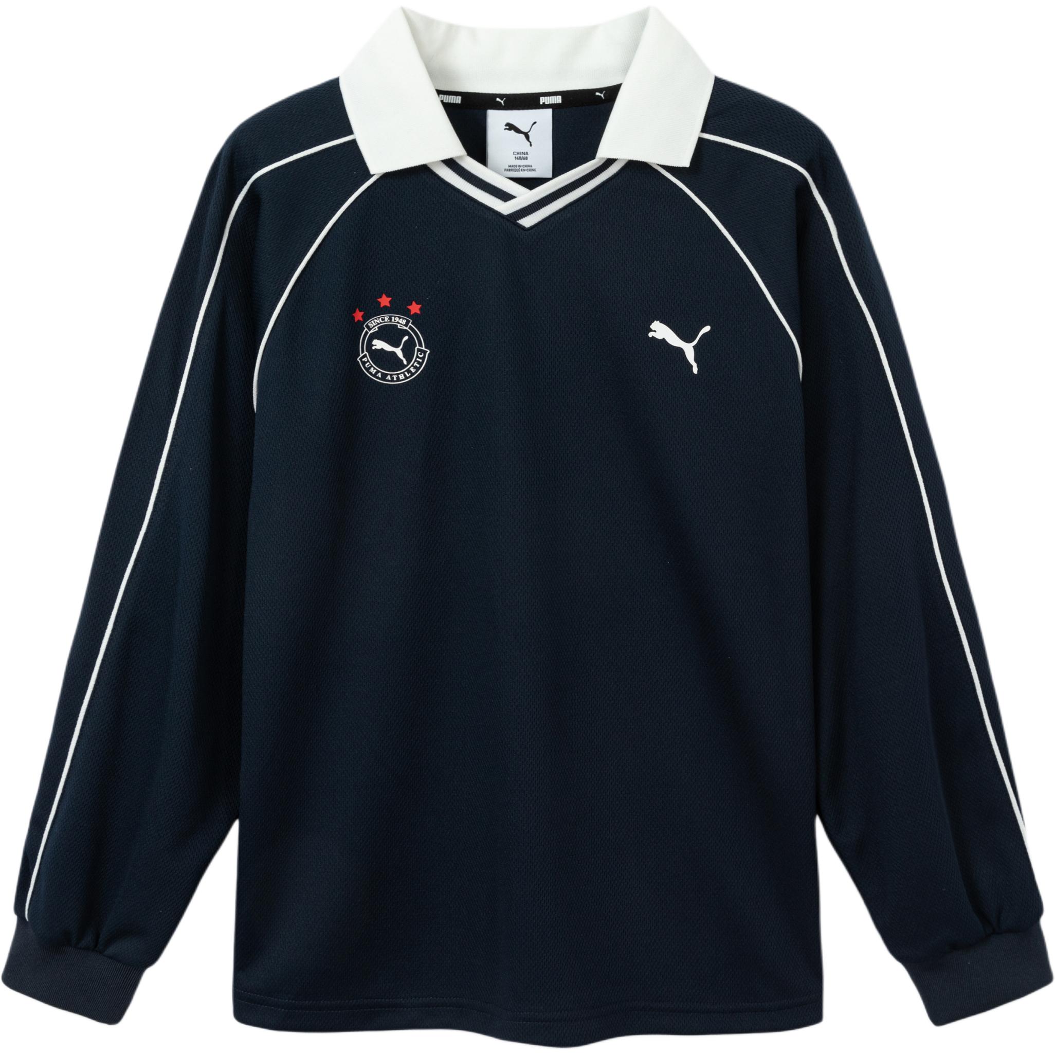 

Детская футболка V-образный вырез тонкие PUMA, темно синий