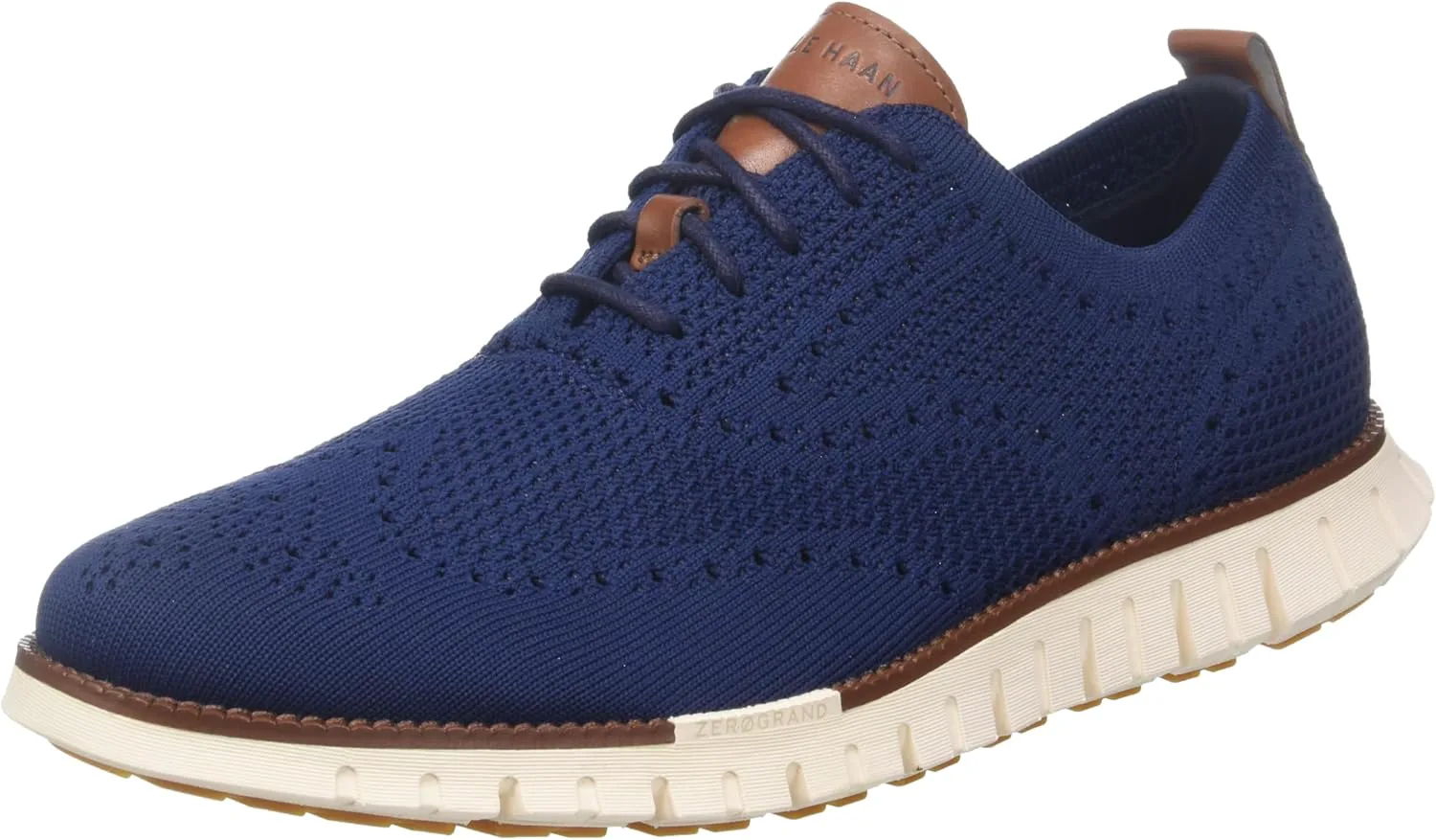

Мужские туфли Cole Haan ZG Remastered Stitchlite Oxford, синий/слоновая кость