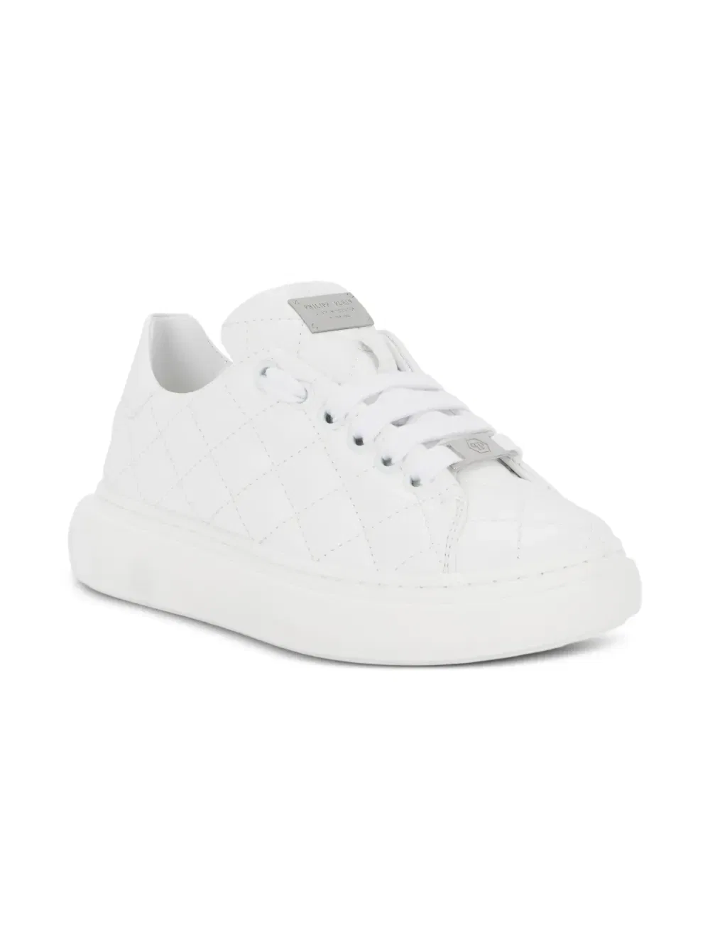 Стеганые кроссовки Philipp Plein Junior, белый