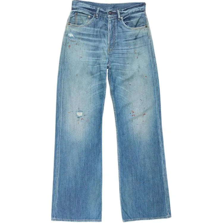 Джинсы с накладным карманом Acne Studios, средне-синий