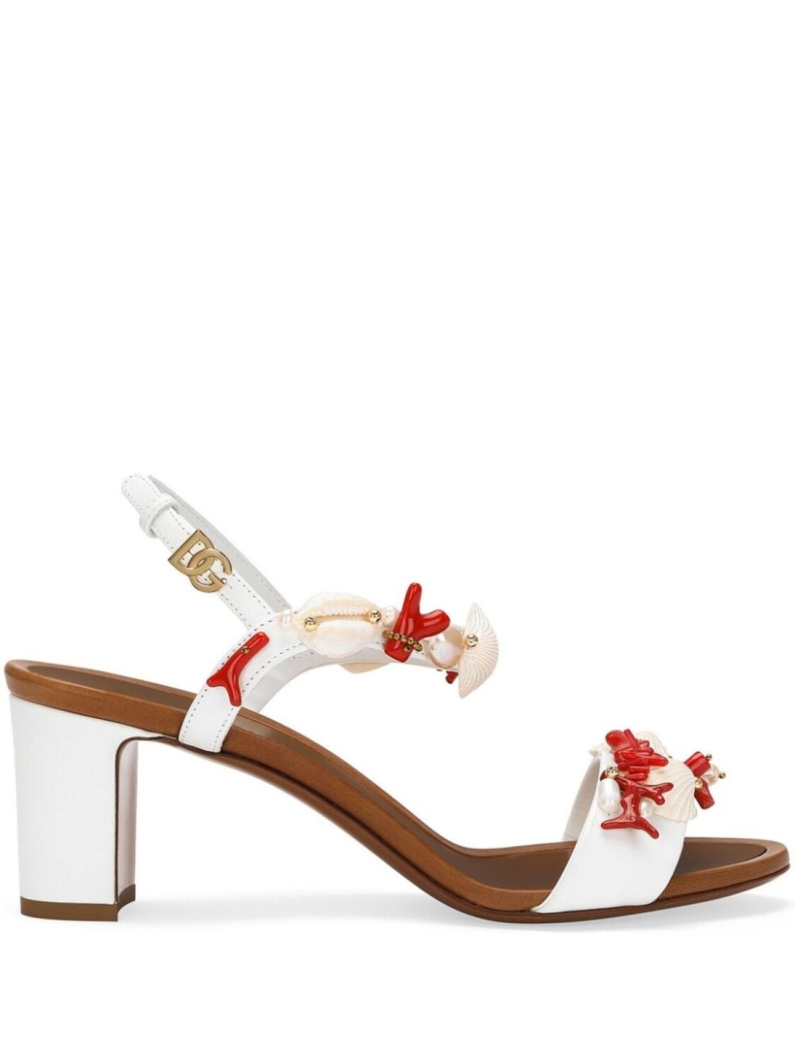 Dolce & Gabbana босоножки Keira 60 с аппликацией, белый