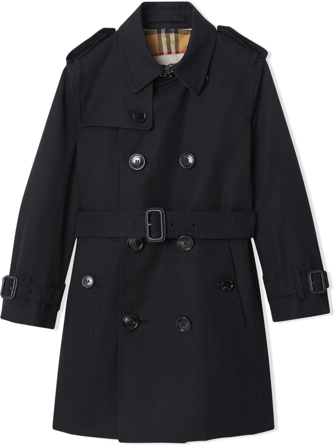 

Тренч Burberry Kids The Sandringham, черный