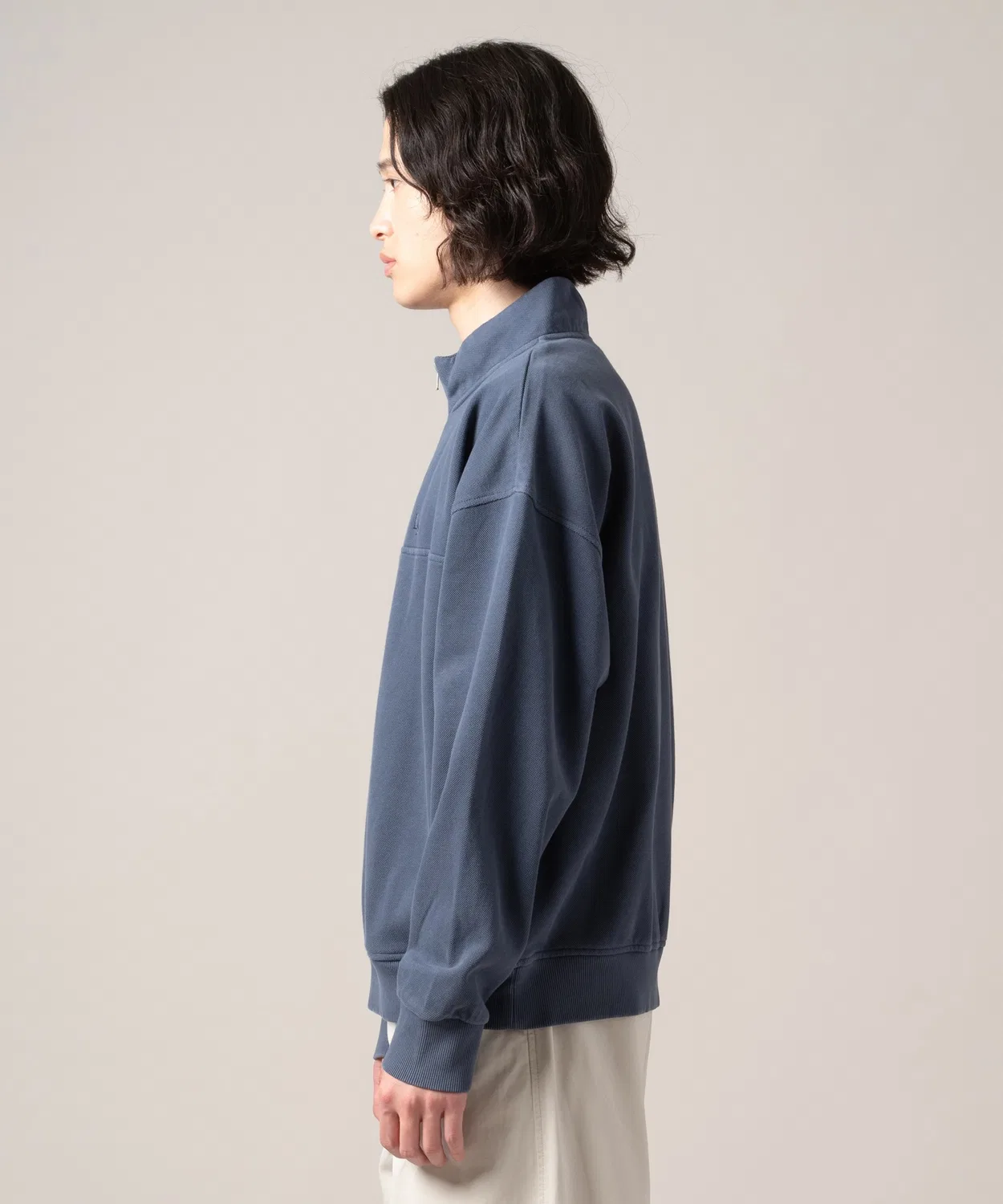 Свитшот Levi's MARINA Quarter Zip с логотипом, синий — фото 2