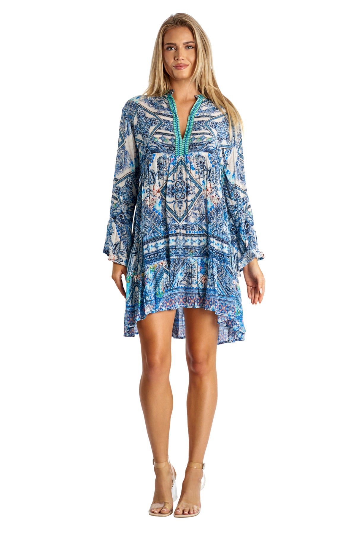 

Платье Mulett с коротким воротником La Moda Clothing, цвет multi