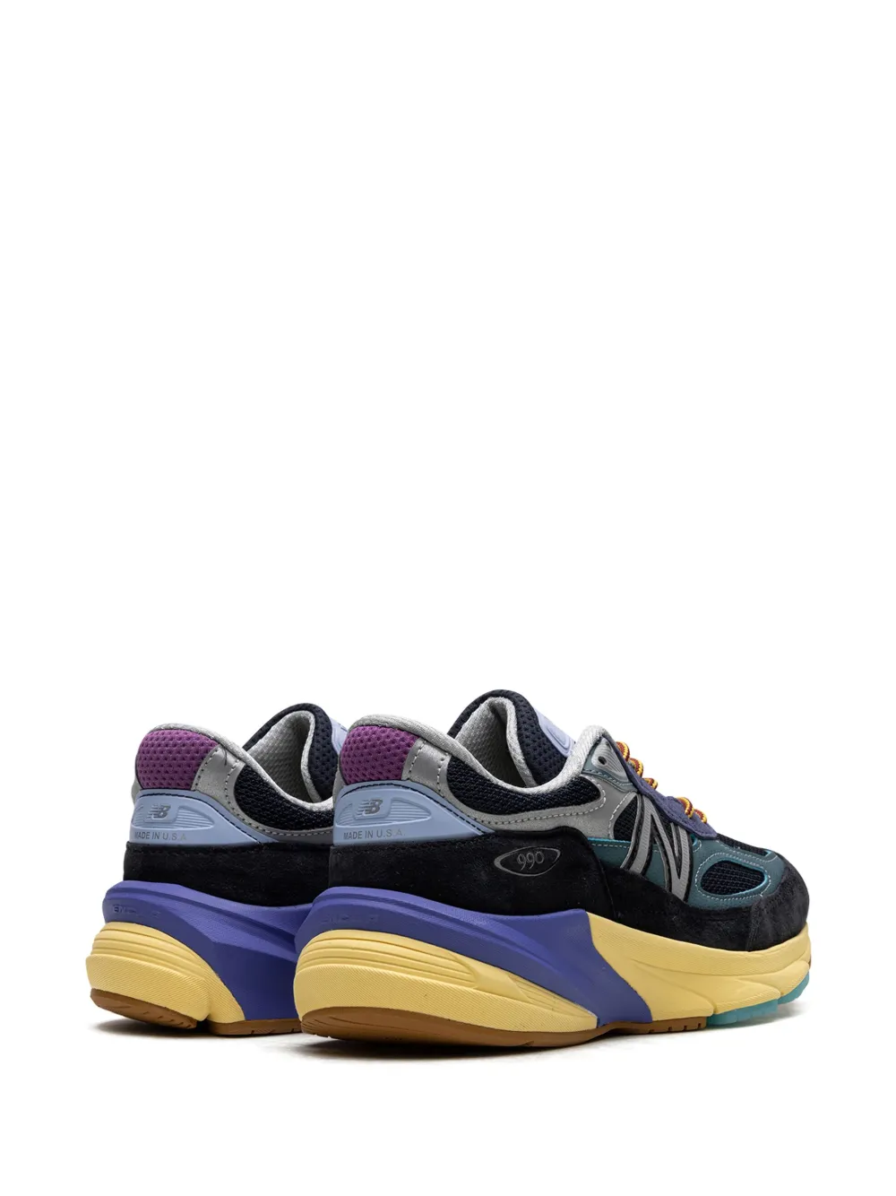Кроссовки 990 v6 "Action Bronson - Лазурит" NEW BALANCE, синий — фото 3