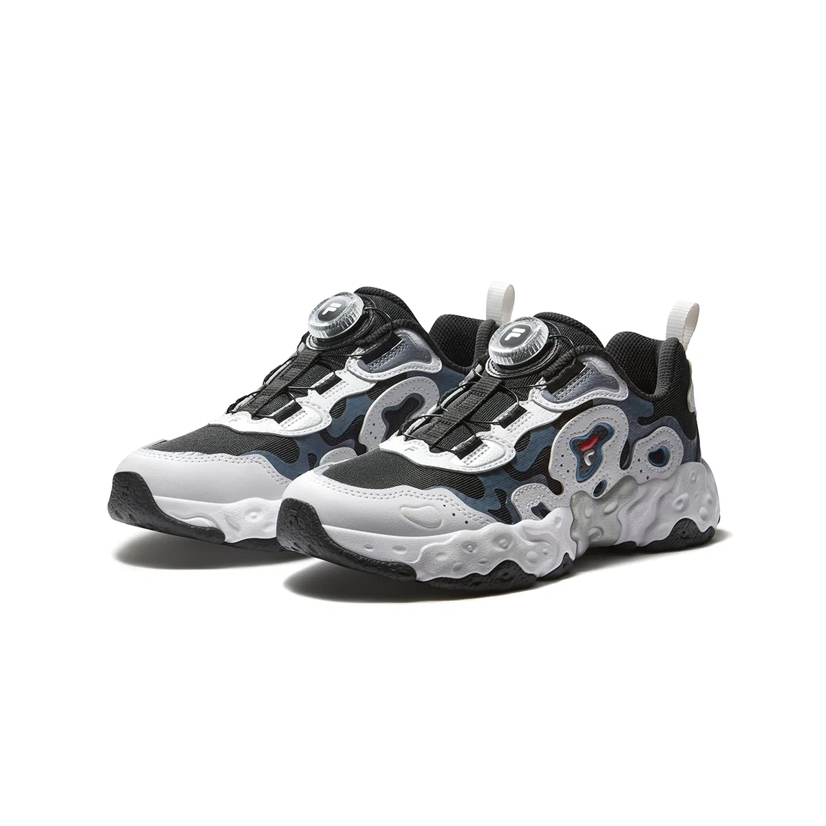 Кроссовки для бега Heritage FHT Low Top FILA KIDS черно-белые — фото 4