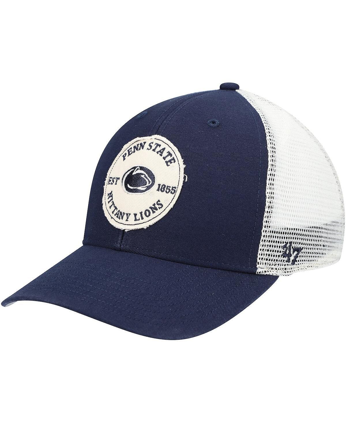 

Мужская темно-синяя кепка Penn State Nittany Lions Howell Mvp Trucker Snapback '47 '47 Brand