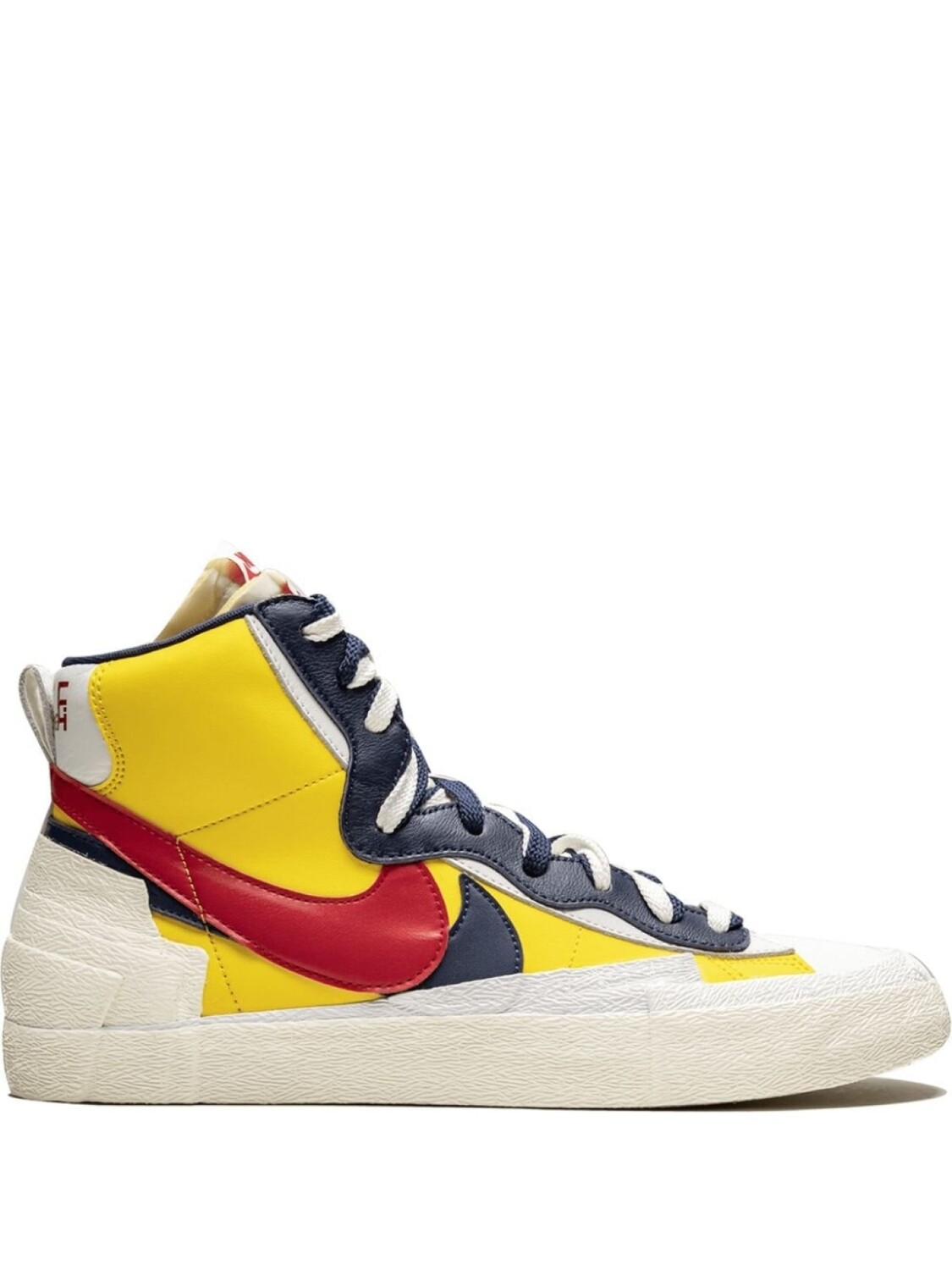 

Кроссовки Nike Sacai x Nike Blazer Mid, желтый/черный/красный/белый