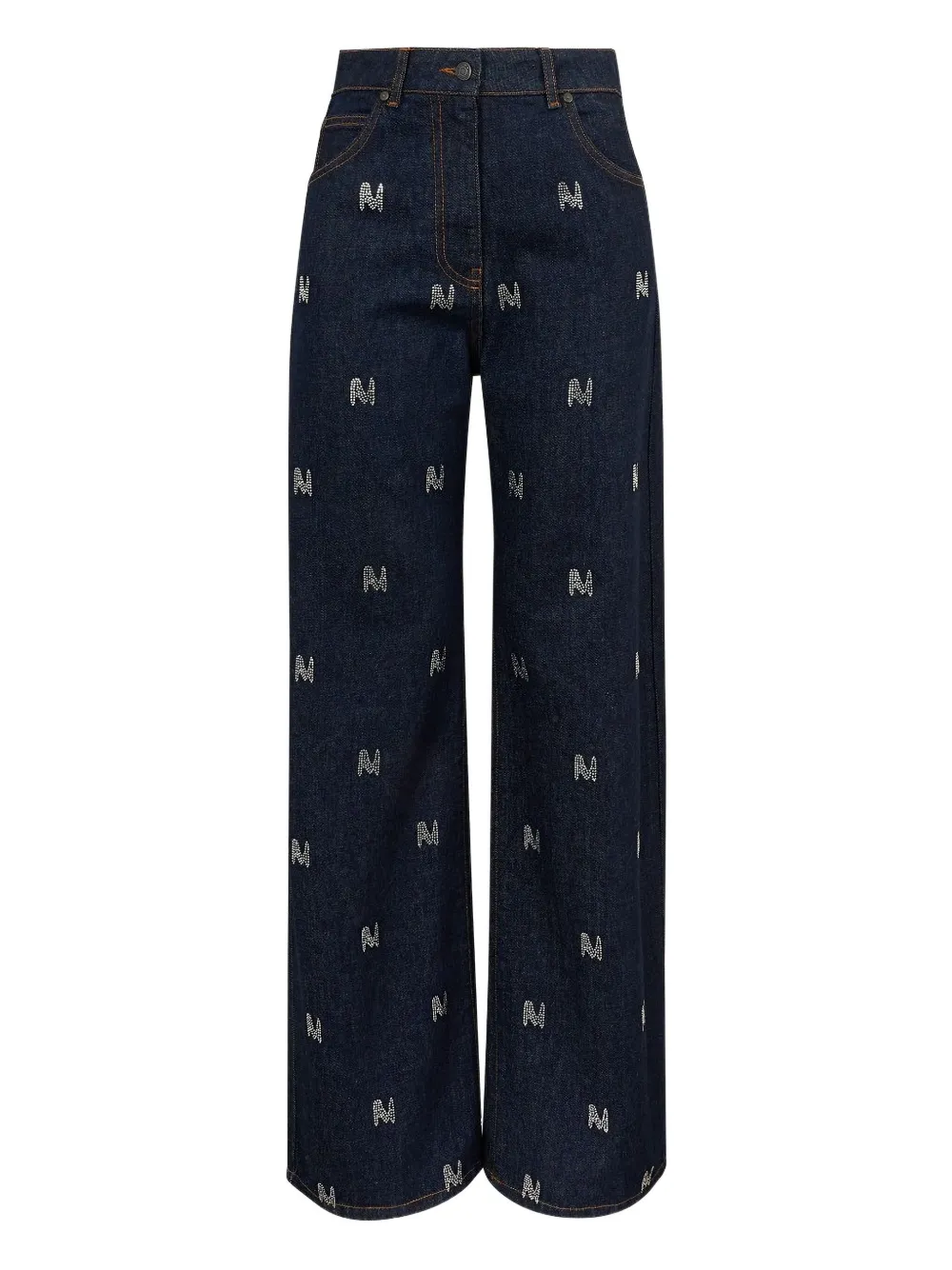 

Джинсы TheMwave' со стразами Msgm, синий