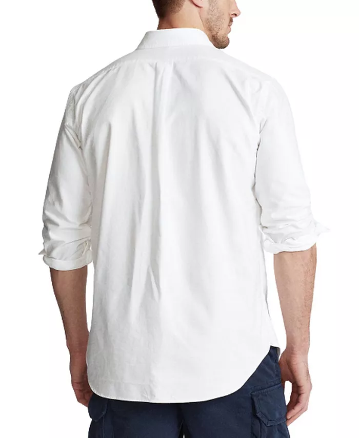 Мужская классическая оксфордская рубашка с длинным рукавом Big & Tall Polo Ralph Lauren, мультиколор — фото 2