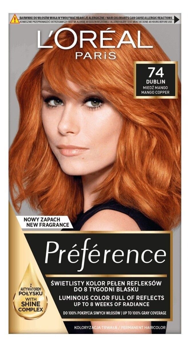 

L’Oréal Preference 74 Dublin краска для волос, 1 шт.