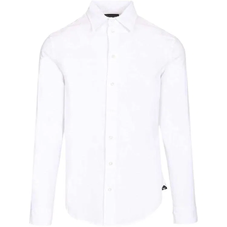 Классическая рубашка EMPORIO ARMANI, White