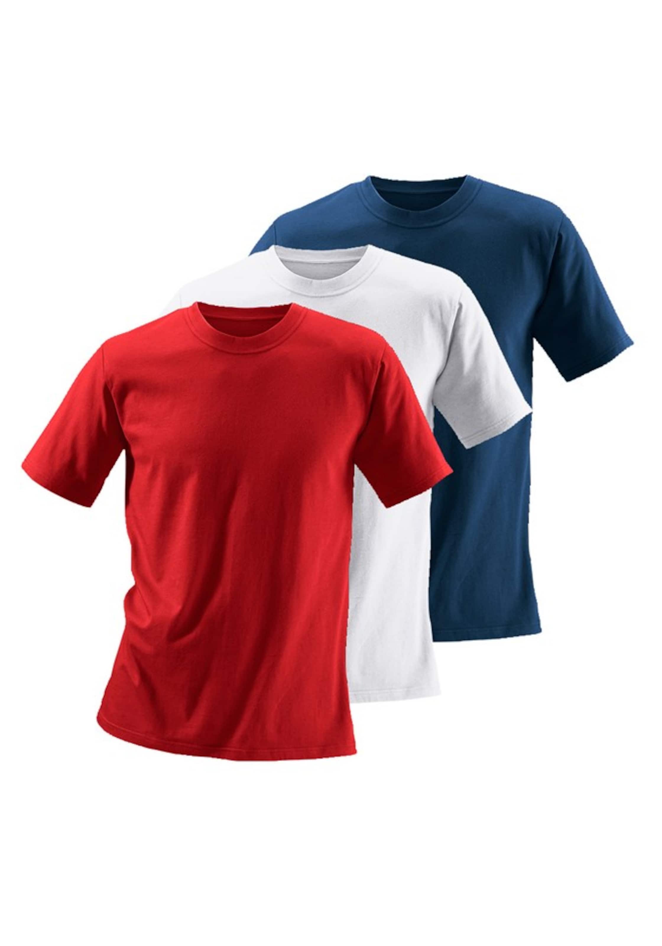 

H.I.S EM Футболка в цветах Marine Blue, Dark Red, White