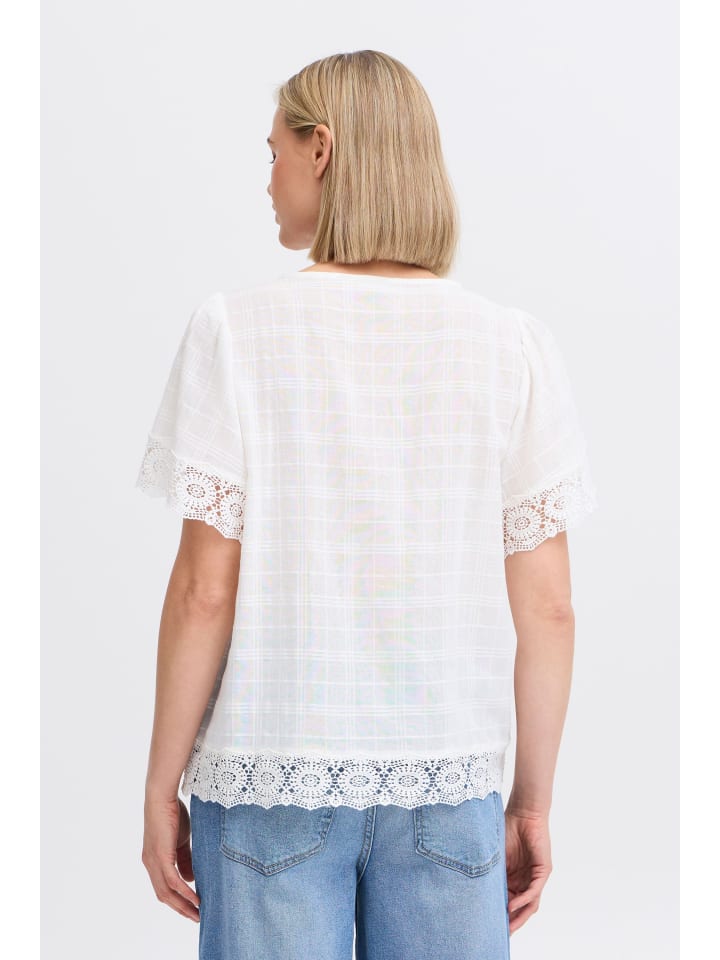 

Блузка с короткими рукавами FRLANA свободного кроя в цвете Whisper White Fransa