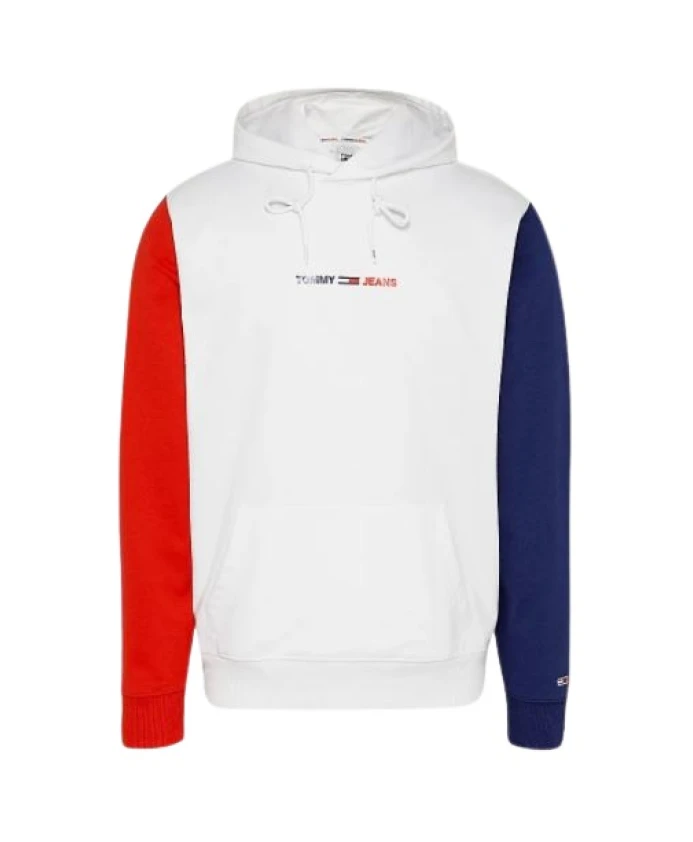

Худи с колор блоками Tommy Jeans, белый