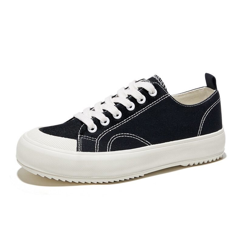 

Холщовые кеды женские низкие черный Feiyue