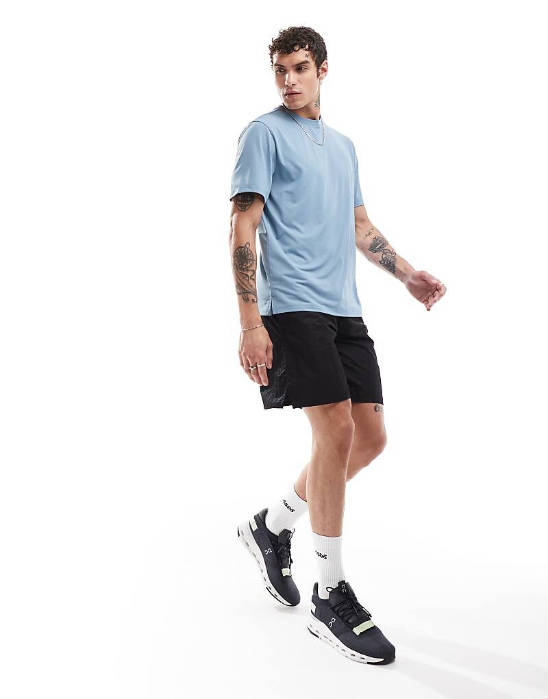 

ASOS 4505 — Icon — комплект из 2 быстросохнущих спортивных футболок темно-серого и серо-синего цветов
