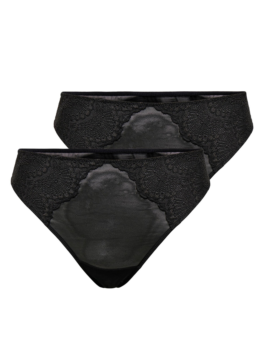 

Трусы ONLY 2 er Pack Spitzen s G String Brazilian Tanga Panty ONLSOFIA, черный