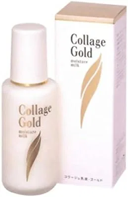 Набор для ухода за кожей лица Collage Milky Lotion Gold S, 100 мл x 2, золотой