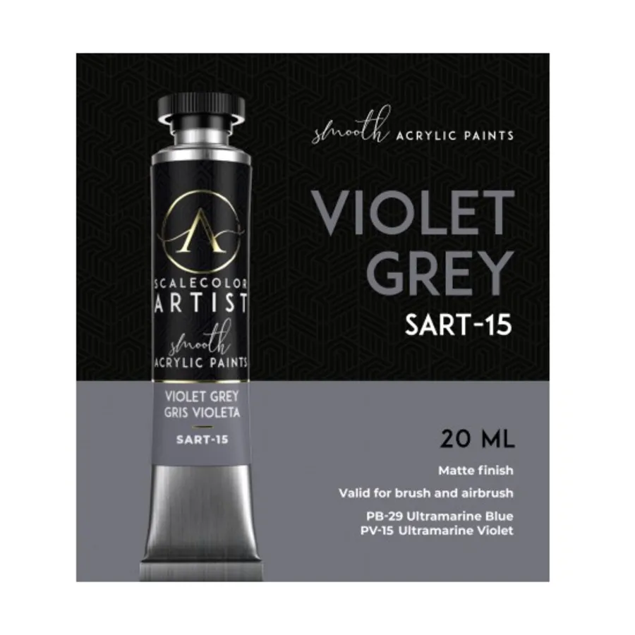 

Фиолетовый Серый, Scalecolor Artist Paints - Blues, Greens, and Purples