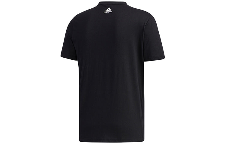 Футболка adidas Mh Gfx T Lng Square Printing Short Sleeve Black, черный — фото 2