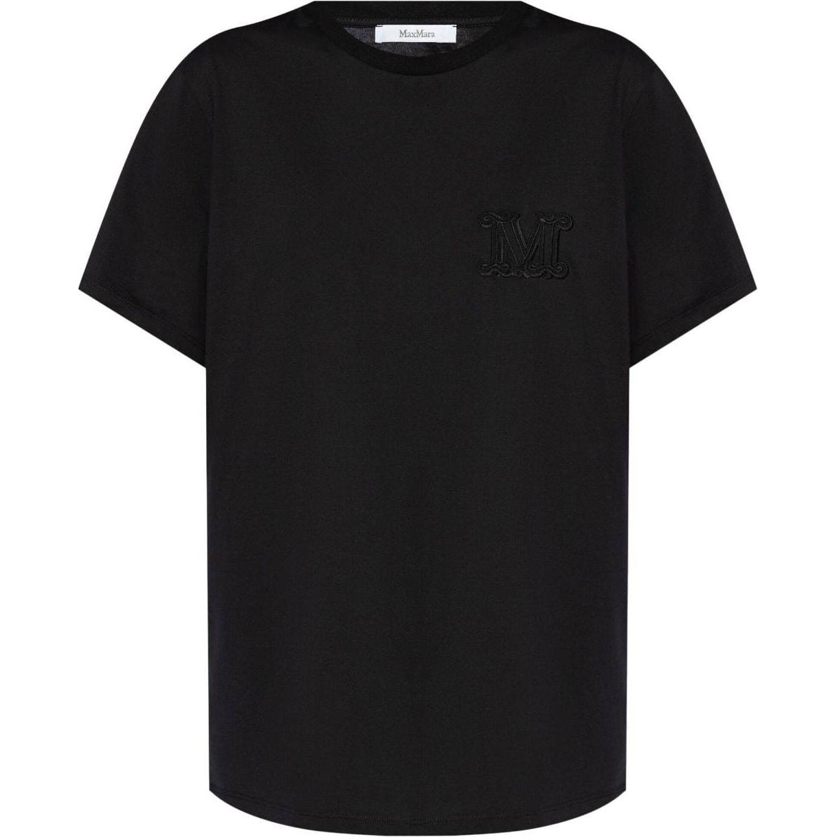 

Майка с коротким рукавом Max Mara Crewneck MaxMara, черный