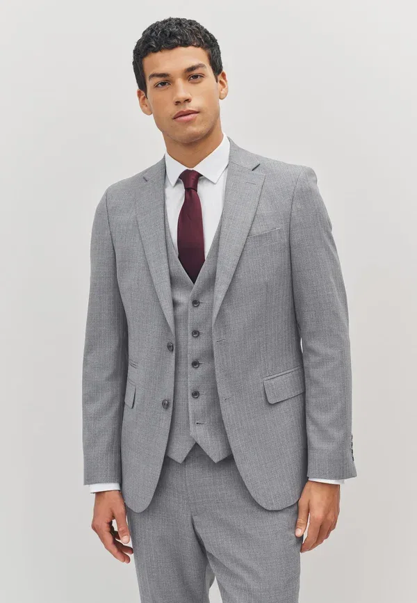 Пиджак Regular fit Next, light grey, светло-серый