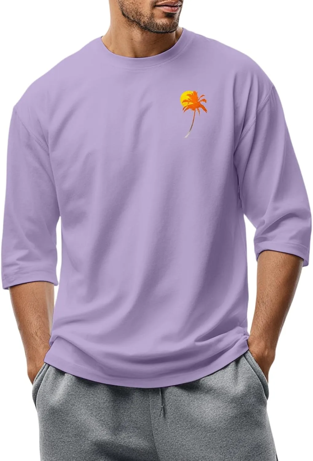 

Футболка для мужчин с 2D принтом, Casual, свободный крой Kvsozwuty