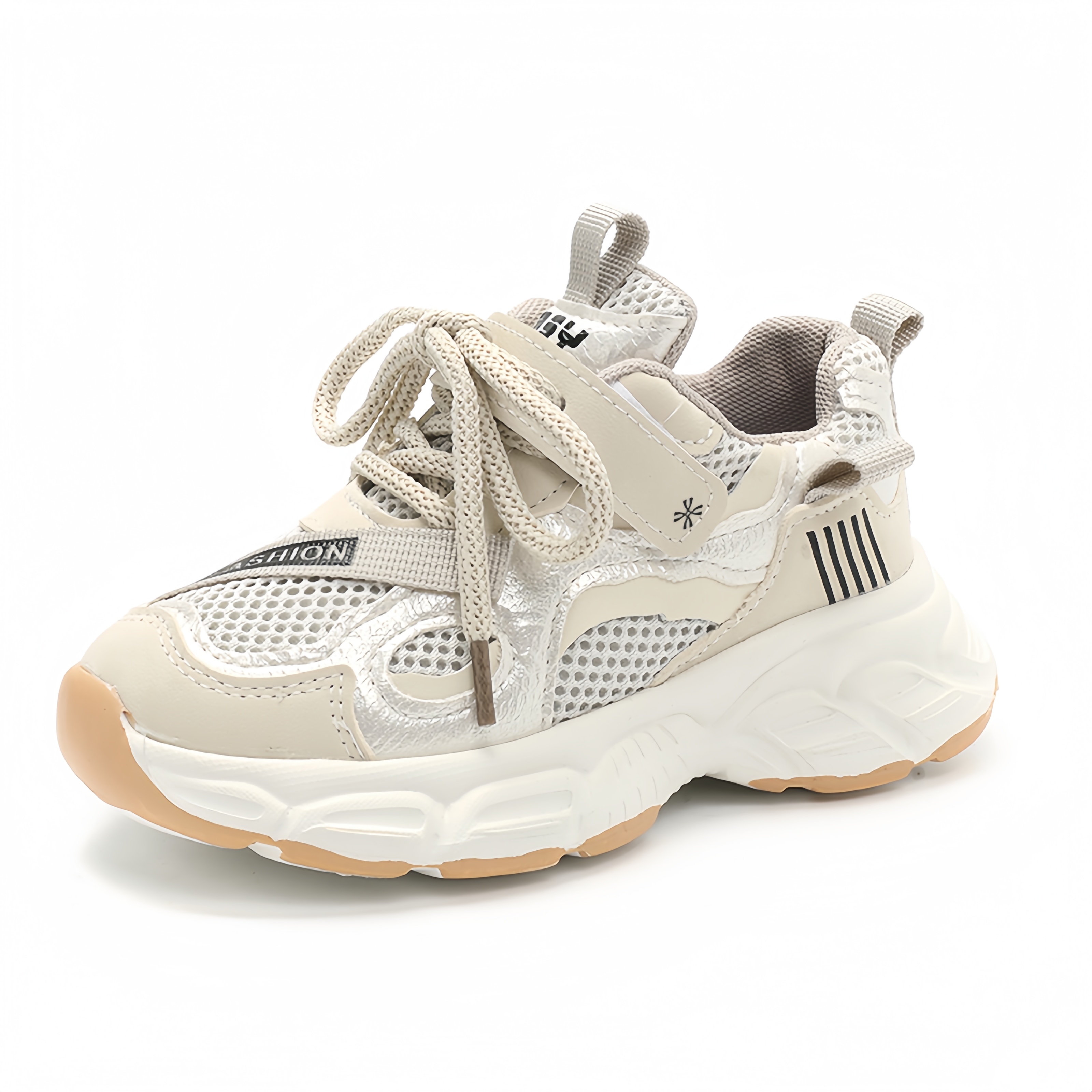 

Детские кроссовки для бега с амортизацией, дышащие, противоскользящие и износостойкие YUZHAOLIN, бежевый