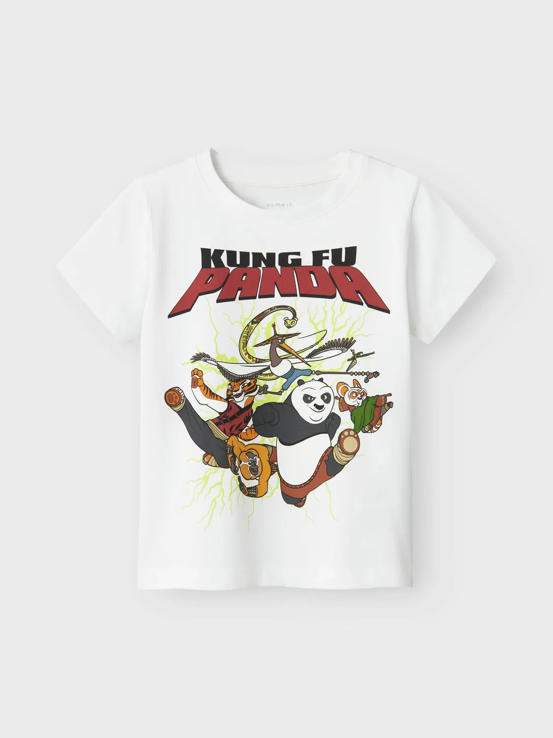 Футболка с принтом Kung Fu Panda, Name it, белый — фото 3