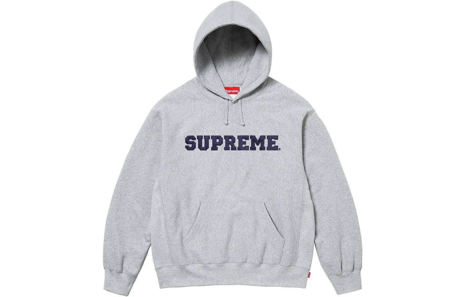 Толстовка с капюшоном Collegiate Supreme, серый/серый