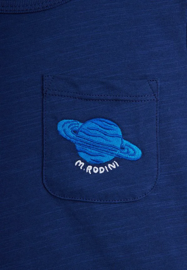 Футболка унисекс с принтом planet Mini Rodini, Blue — фото 4