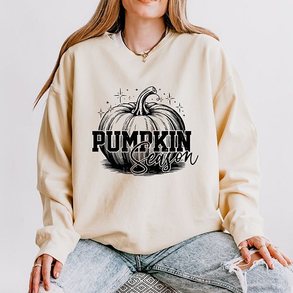 

Свитшот женский легкий, окрашенный в стиле garment dyed, с эффектом дистресс и блестками Pumpkin season Simply Sage Market, Ivory, Зеленый, Свитшот женский легкий, окрашенный в стиле garment dyed, с эффектом дистресс и блестками Pumpkin season Simply Sage