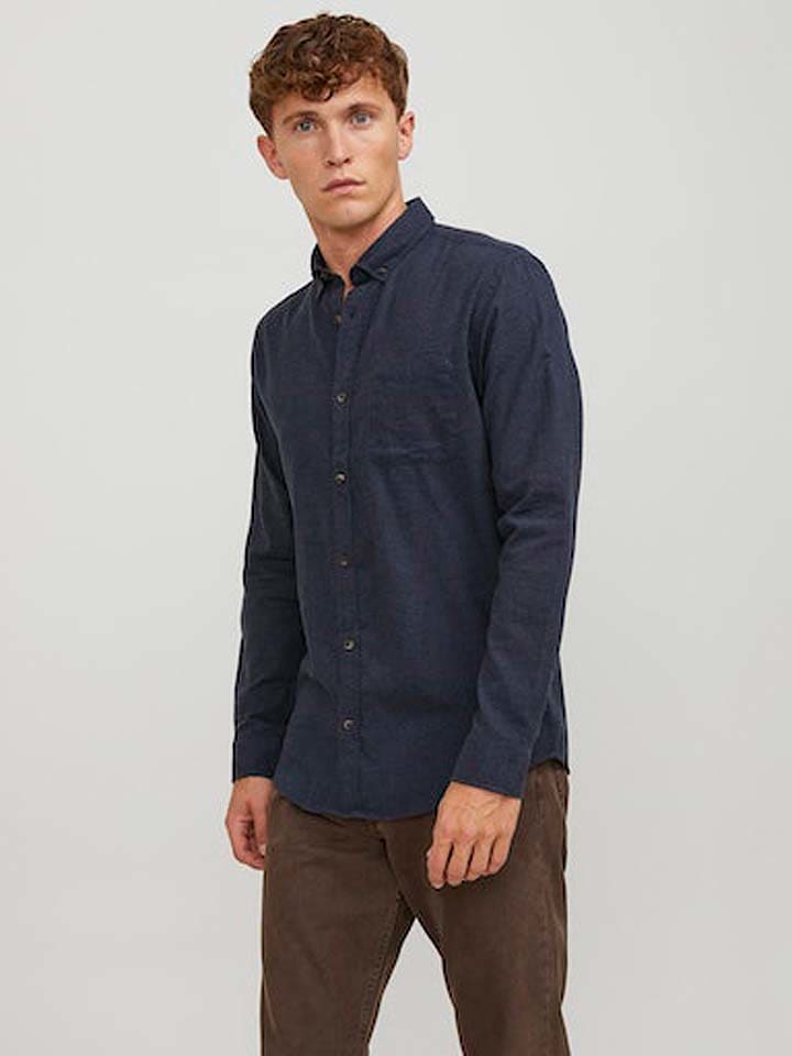 

Рубашка Jack & Jones Hemd - Slim fit -, темно-синий