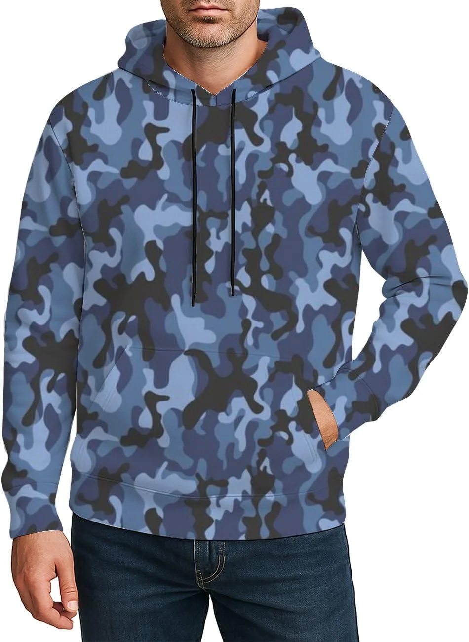 

Мужской худи с капюшоном, тропический принт Y2k, длинный рукав, карман и шнурок Deovige