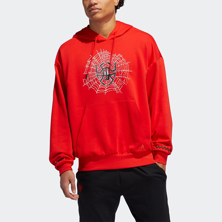 Толстовка мужская ярко-розовая Adidas, розовый — фото 4