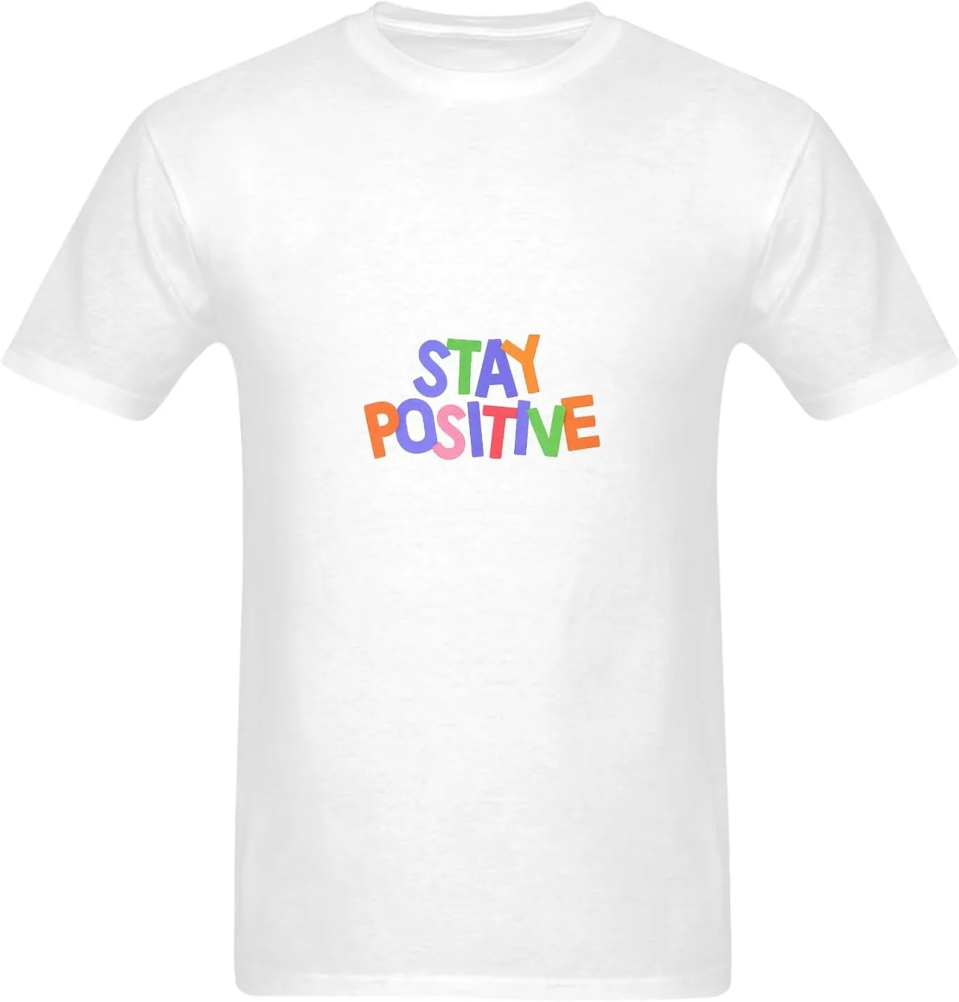 

Футболка Stay Positive с цветным принтом