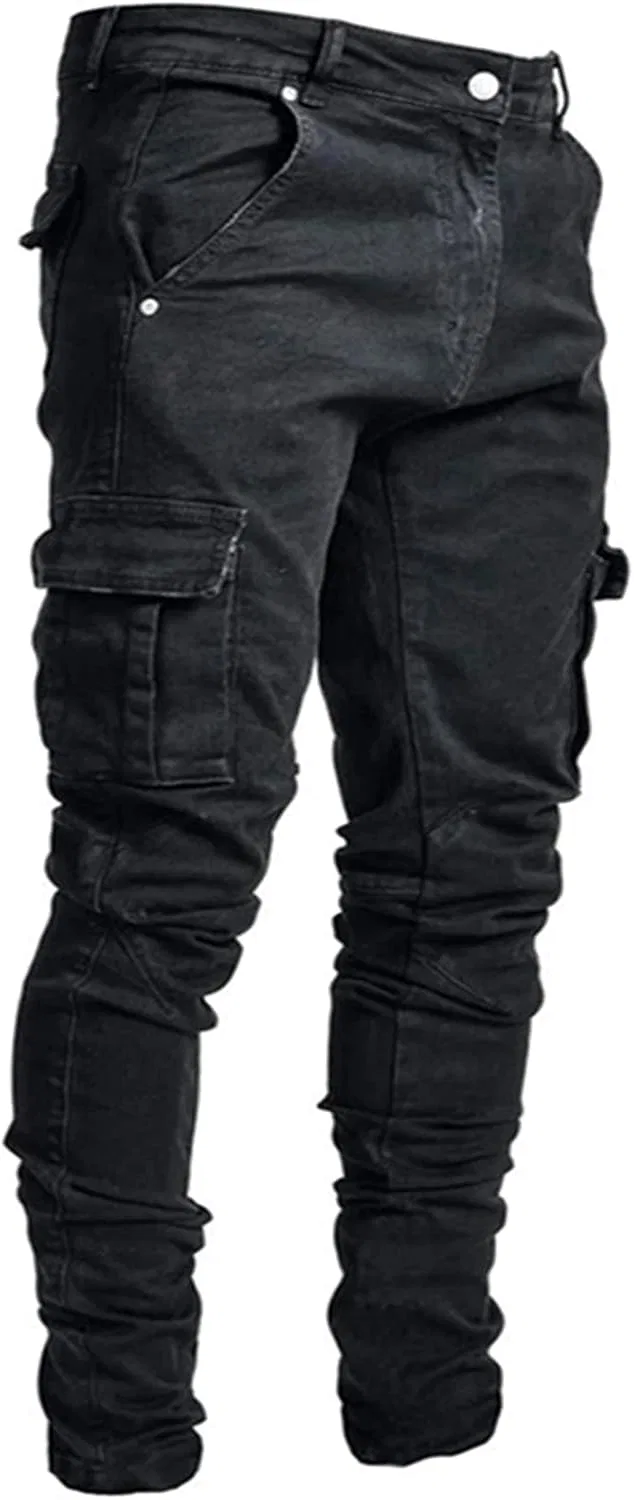 Джинсы карго, Slim Fit, A#01 Black