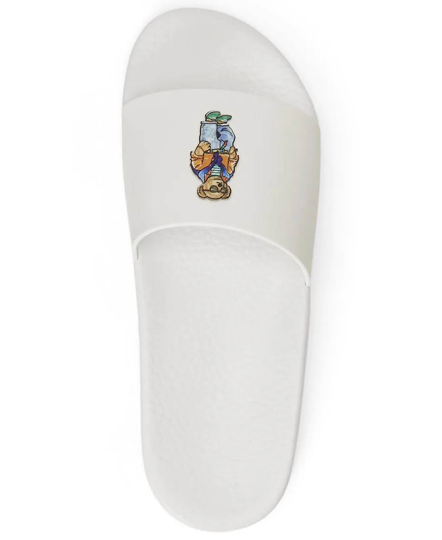Мужские шлепанцы с открытым носком Polo Ralph Lauren, белый beach shop bear — фото 4