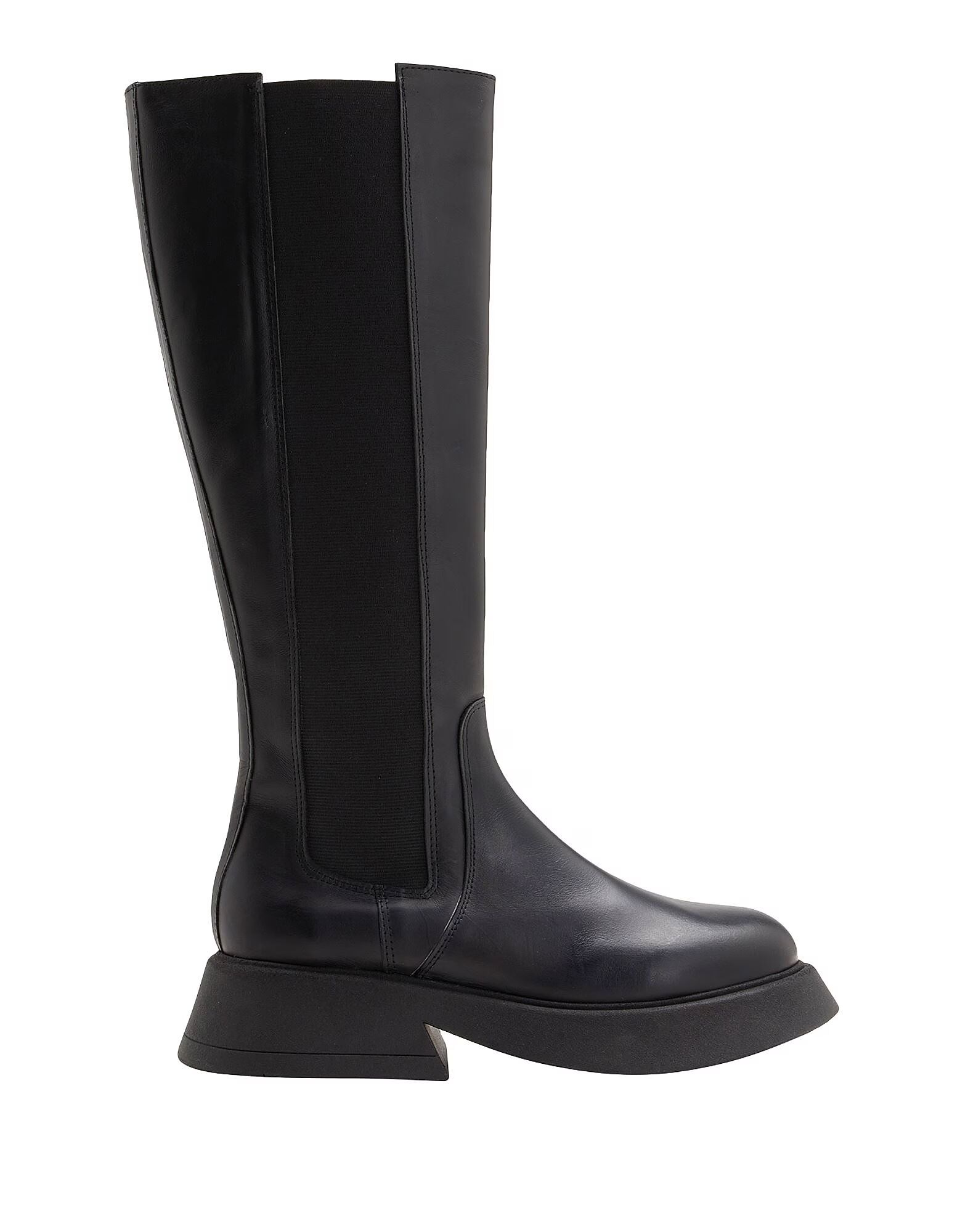 Ботинки Leather Lug Sole Tall Chelsea Boots 8 By Yoox, черный